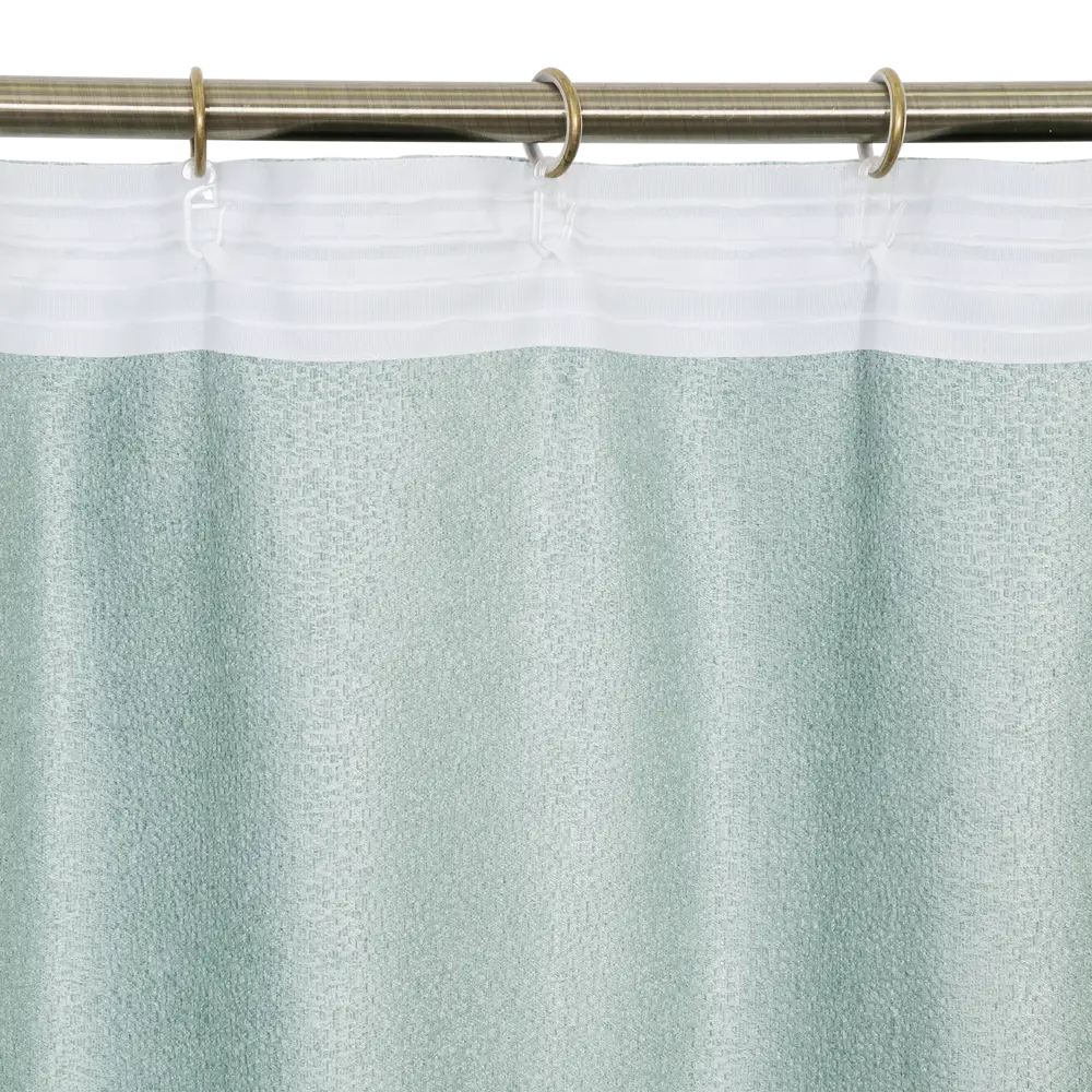 Штора на ленте Меланж 160x280 см цвет синий GARDEN STLM-2084687 - Вид №3