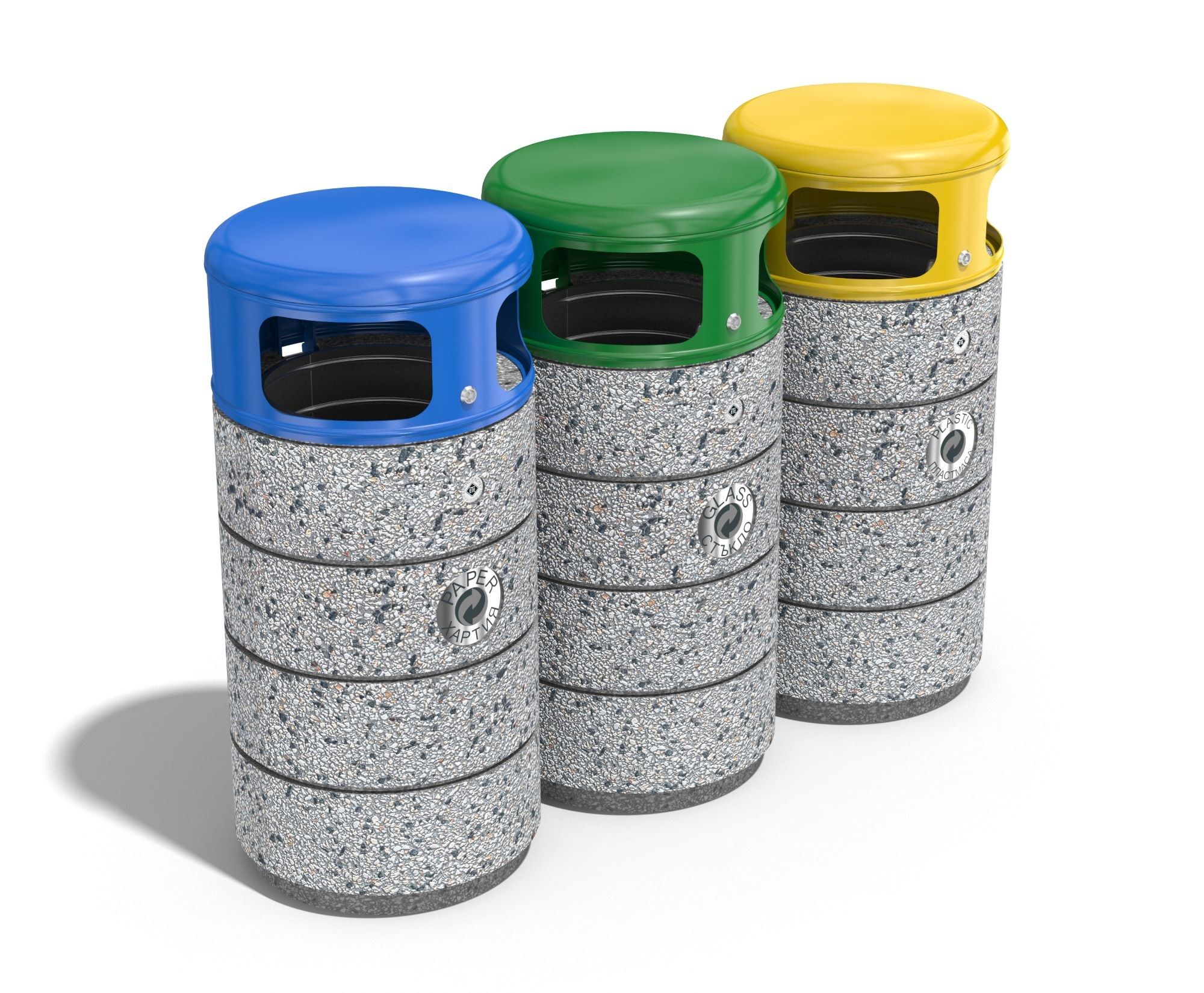 Наружные бетонные стойки для мусора для утилизации отходов ENCHO ENCHEV - ETE 128/235R ARCH-00023143 - Вид №1