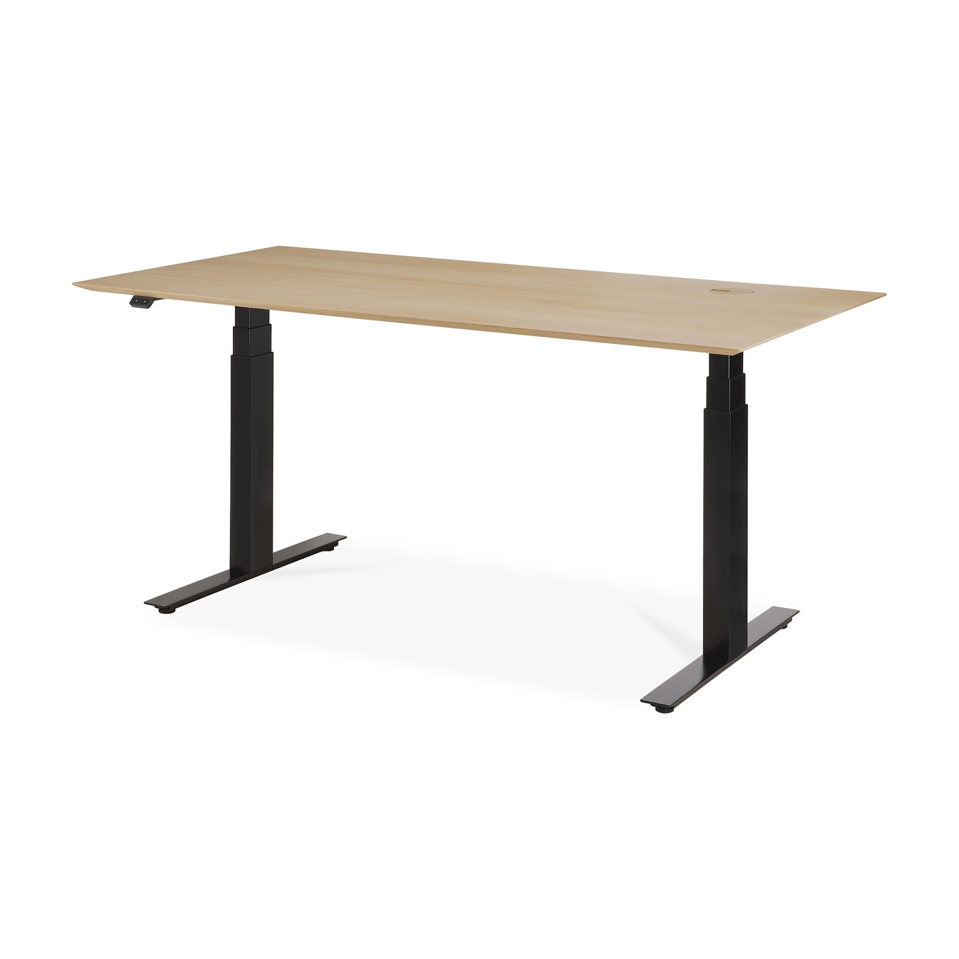 Прямоугольный стол из дуба с регулируемой высотой Ethnicraft Bok ARCH-00131211 - Вид №7