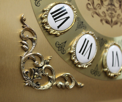 Часы напольные деревянные коричневые Mahagon SARS ДИЗАЙНЕРСКИЕ 00-3967440 Коричневый  - Вид №2