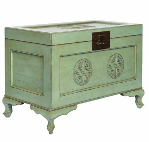 Сундук зеленый 83х47х55 ДОМАШНЯЯ ОБСТАНОВКА ЗОЛОТОЙ ВЕК 115769 Зеленый