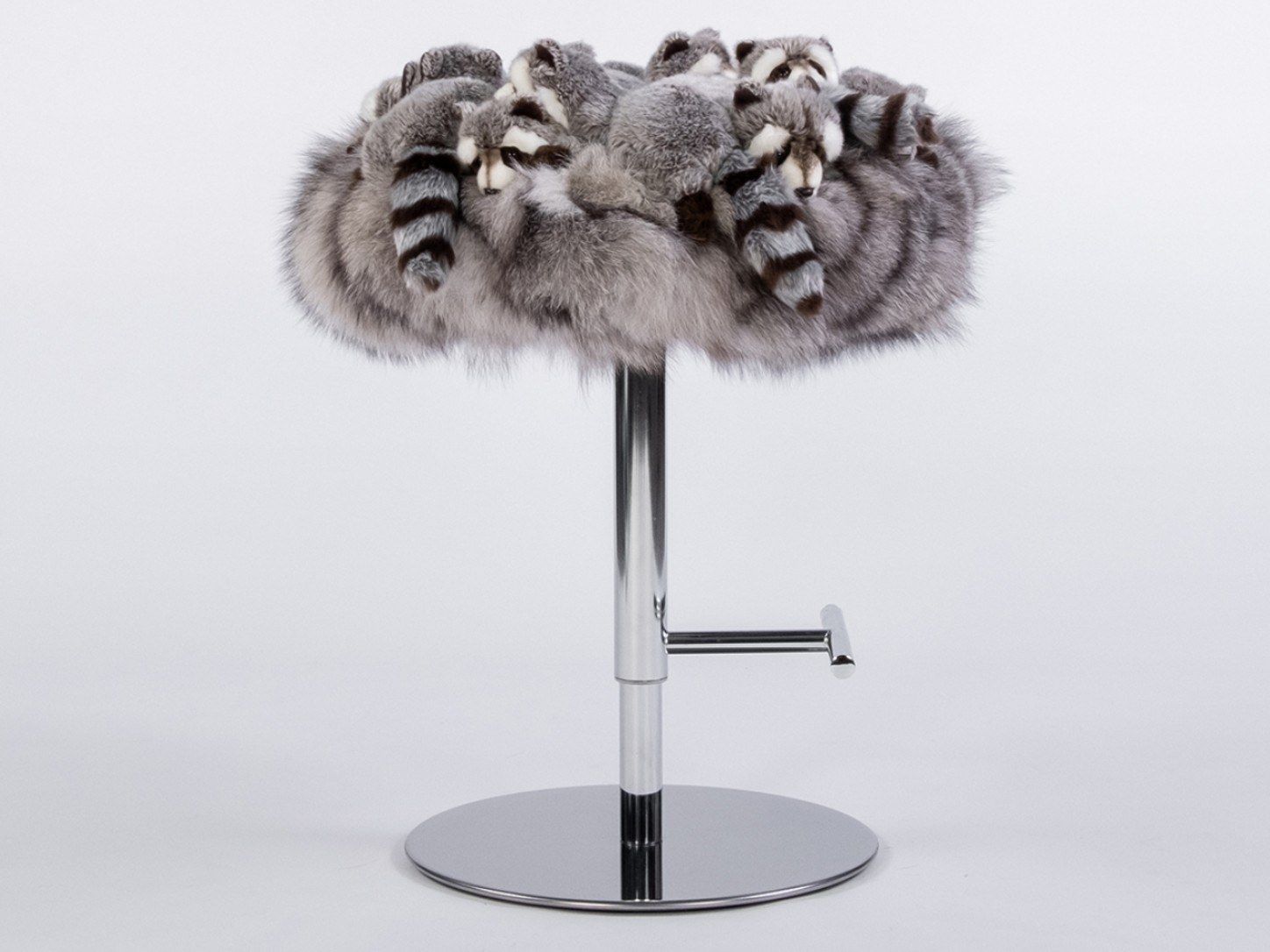 Полиэстер мягкий стул с подставкой для ног APCOLLECTION Racoon ARCH-00012299 - Вид №2