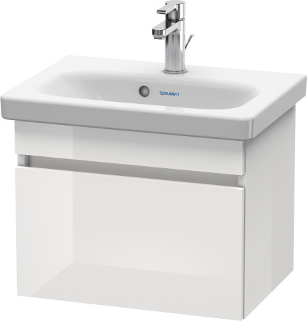 DS630304949 Тумбочка подвесная компакт DuraStyle #DS6303 500 x 368 мм Графит матовый, декор Duravit - Вид №2