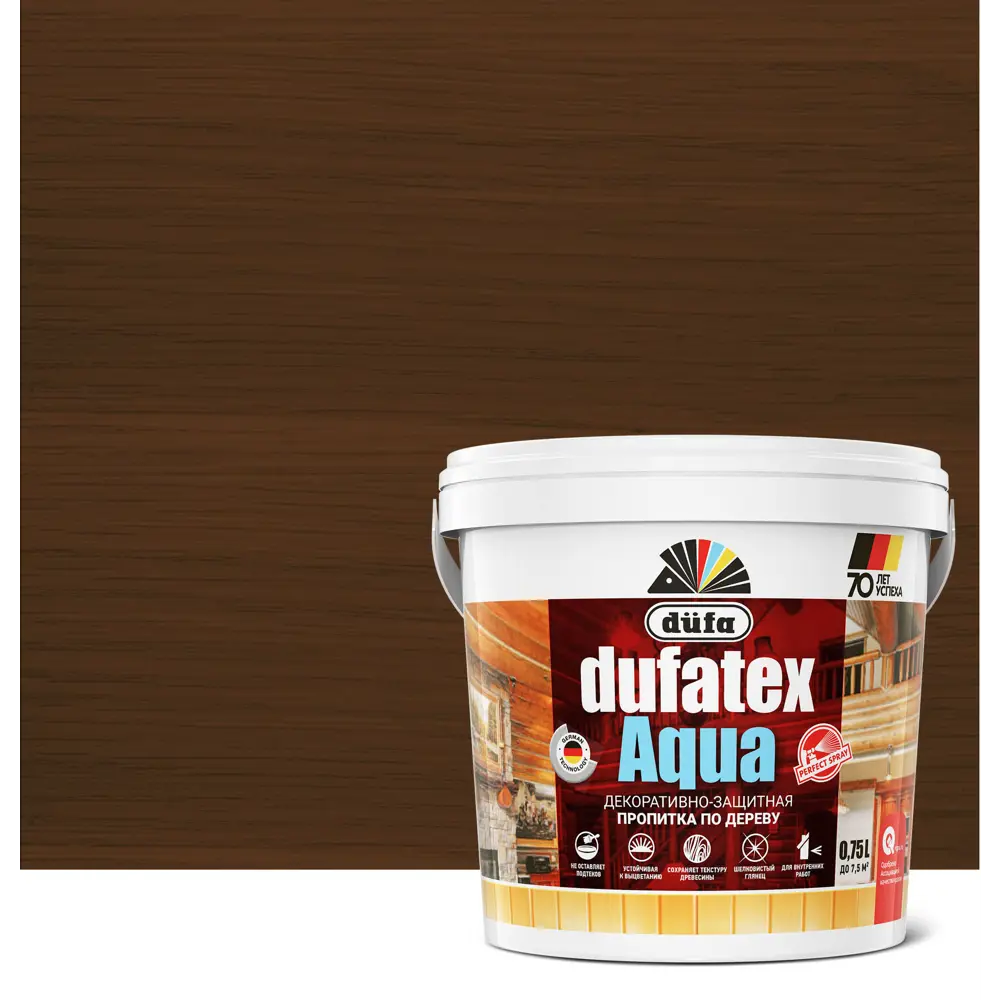 Dufa Aqua Пропитка для дерева палисандр — защита и эстетика 12352388 STLM-0001935