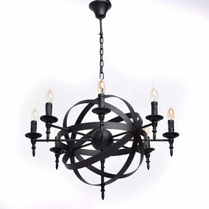 Подвесная люстра MW-Light Замок 249017208 черная MW-LIGHT ДИЗАЙНЕРСКИЕ, ЗАМОК 188197 Черный