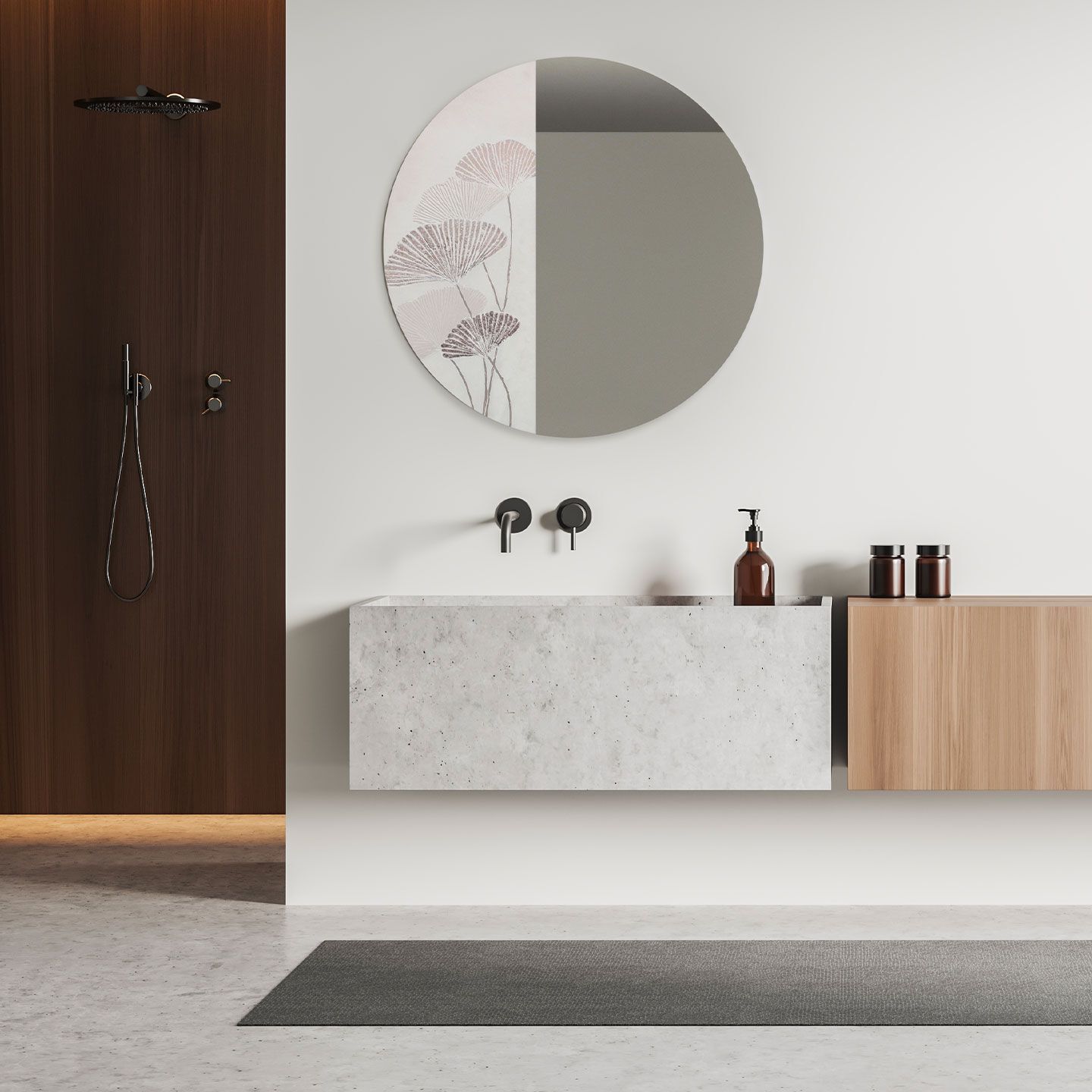 Настенное круглое зеркало Agave GINKGO ARCH-00118694 - Вид №5