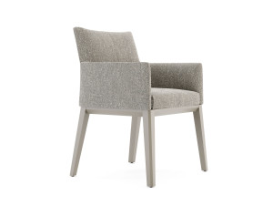 Мягкий тканевый стул с подлокотниками