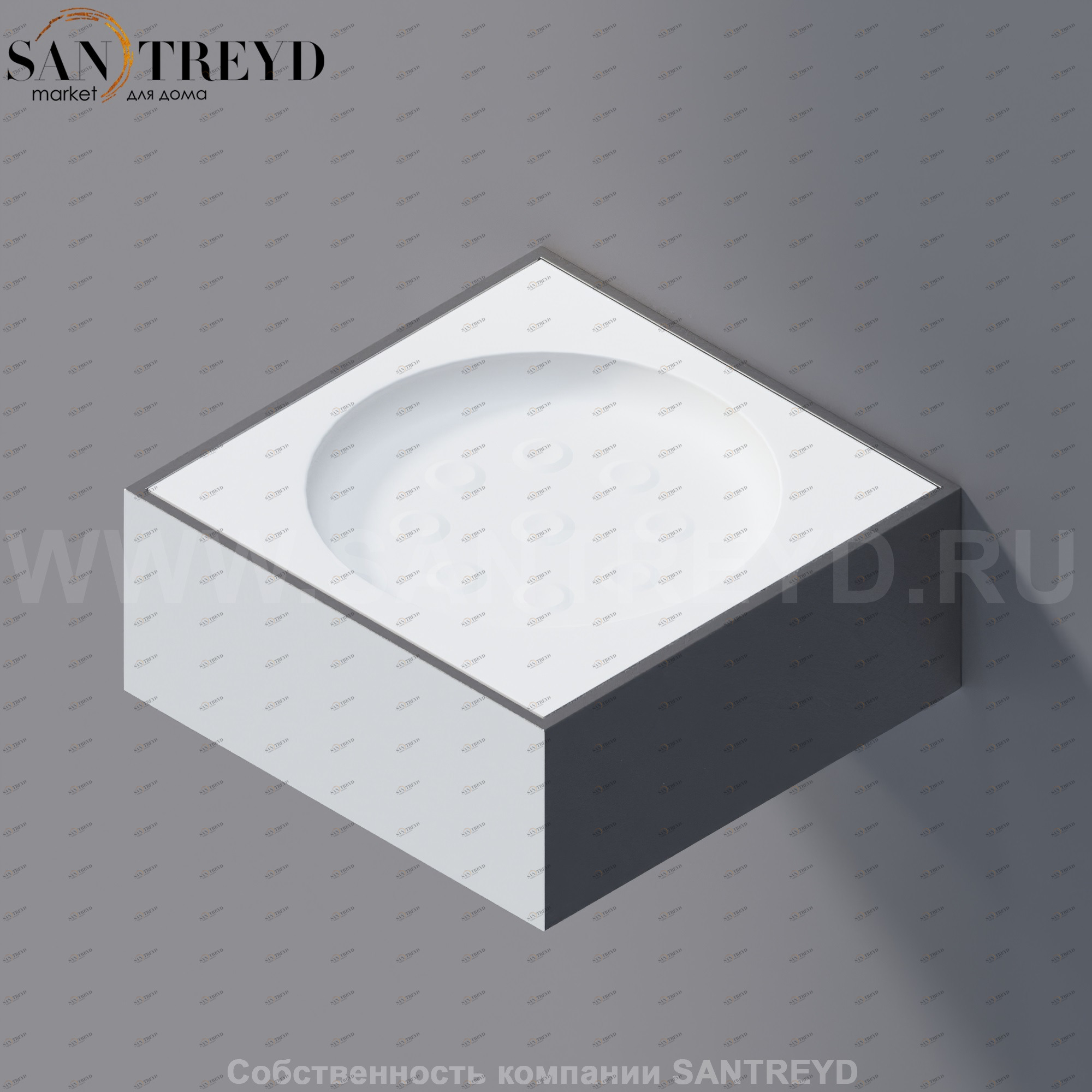 Agape 369 Мыльница устанавливаемая на верхнюю часть опорного элемента белая A369212Z