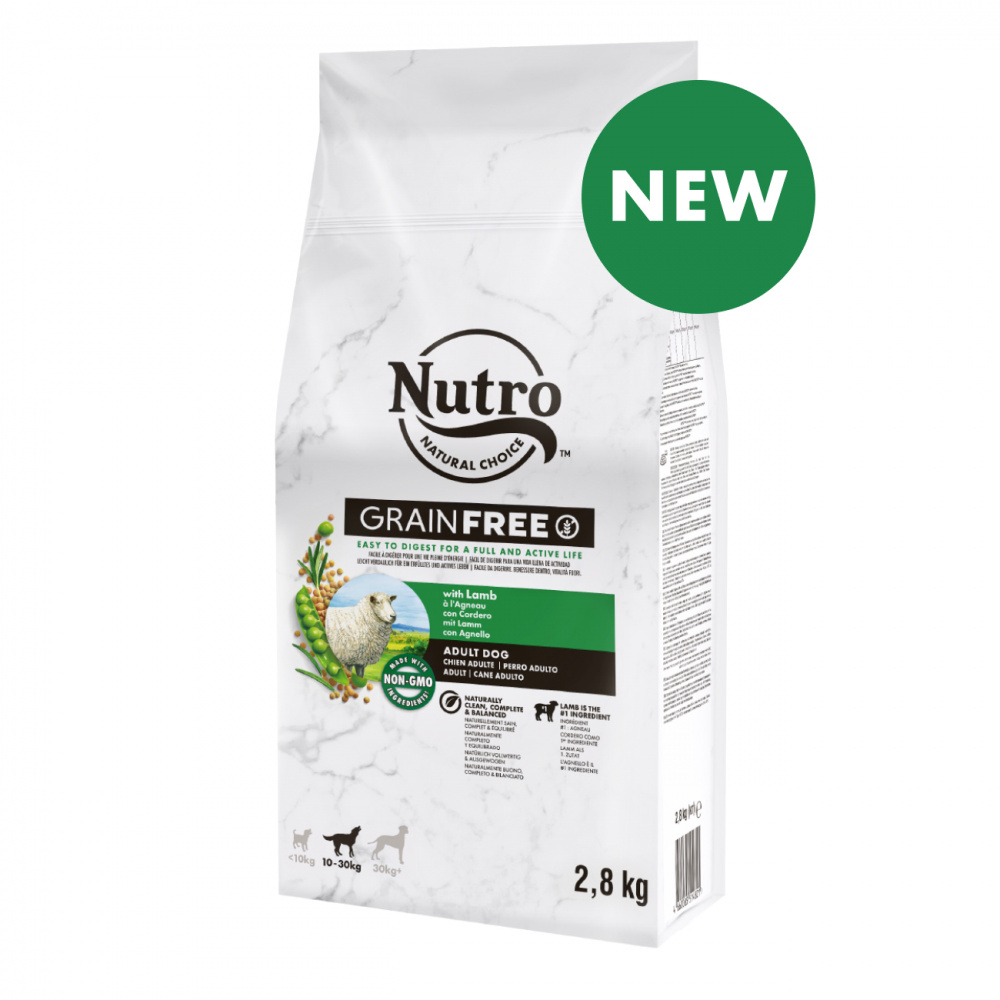 ПР0059450 Корм для собак для средних пород с ягненком и экстрактом розмарина сух. 2,8кг NUTRO  - Вид №1