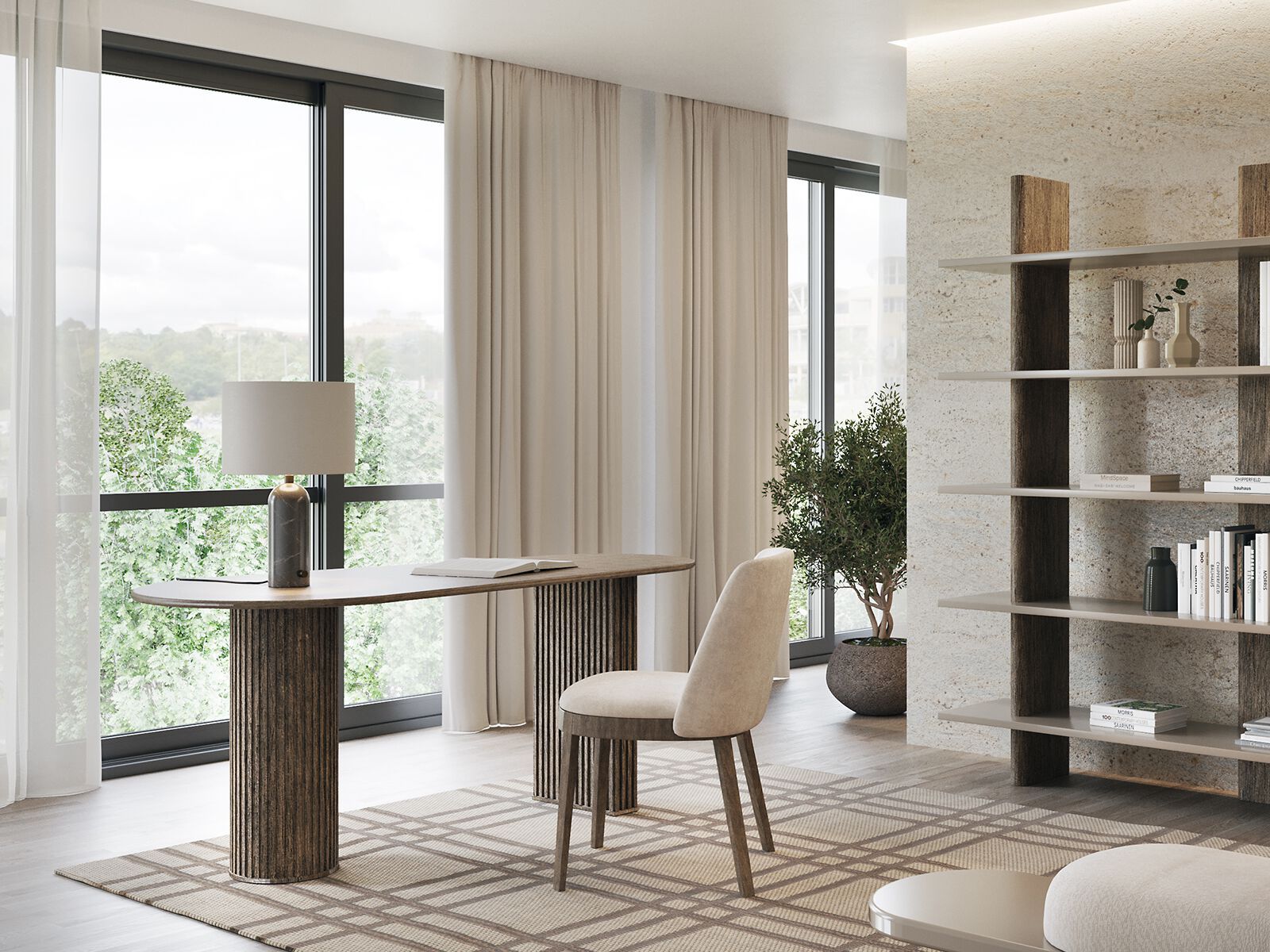 Деревянный стол ANA ROQUE INTERIORS ARCH-00039897 - Вид №1