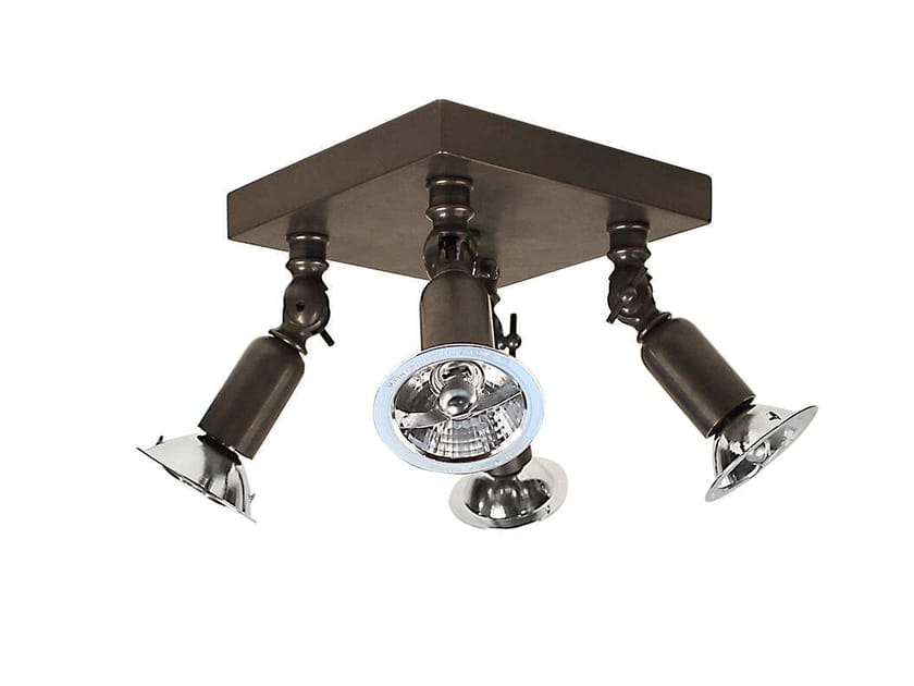Регулируемая латунная потолочная лампа Authentage Lighting FISTON ON SQUARE BASE LARGE ARCH-00103403