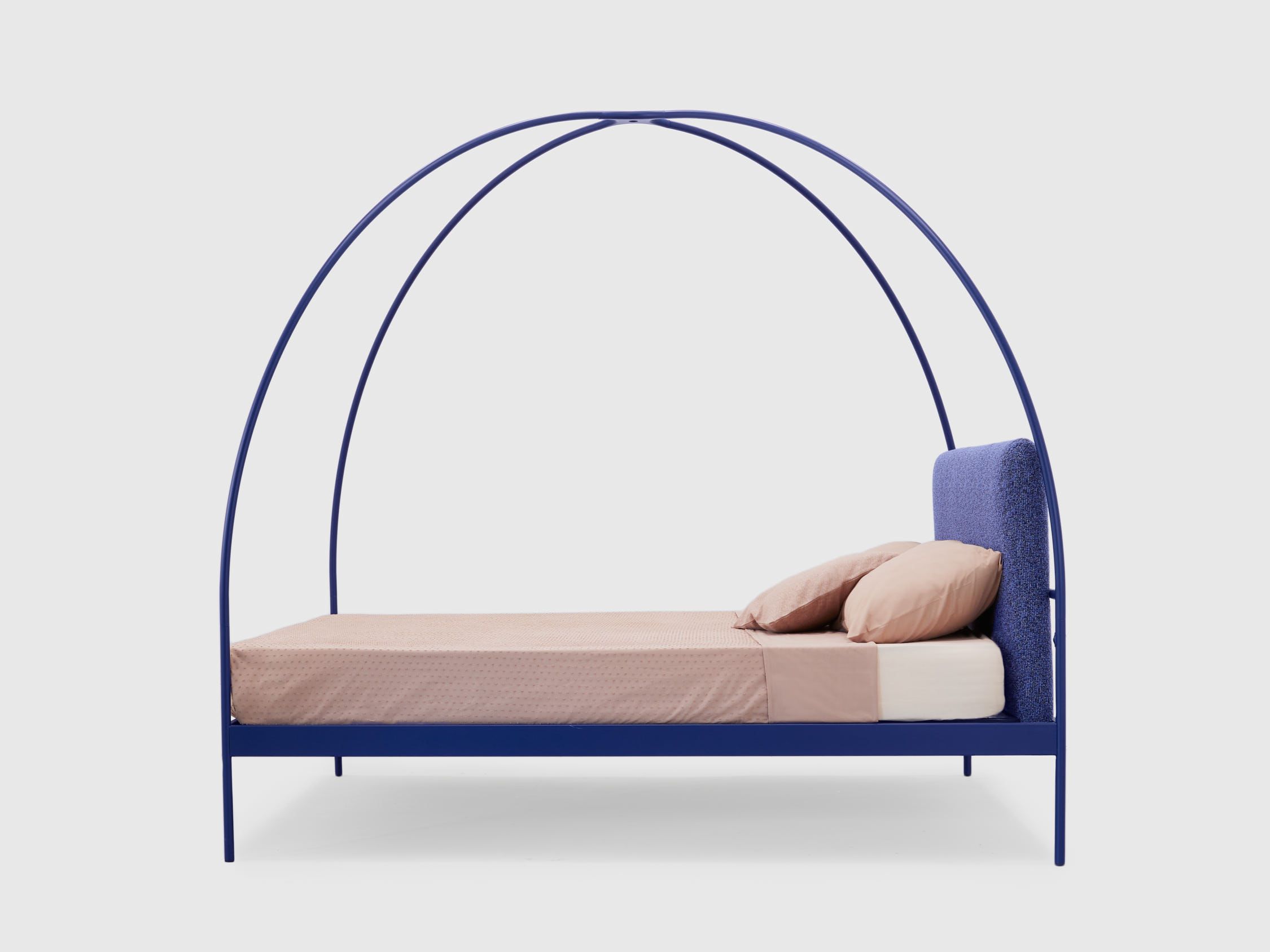 Двуспальная кровать из кованого железа с мягким изголовьем Lispi VOLTA ARCH-00075822 - Вид №7