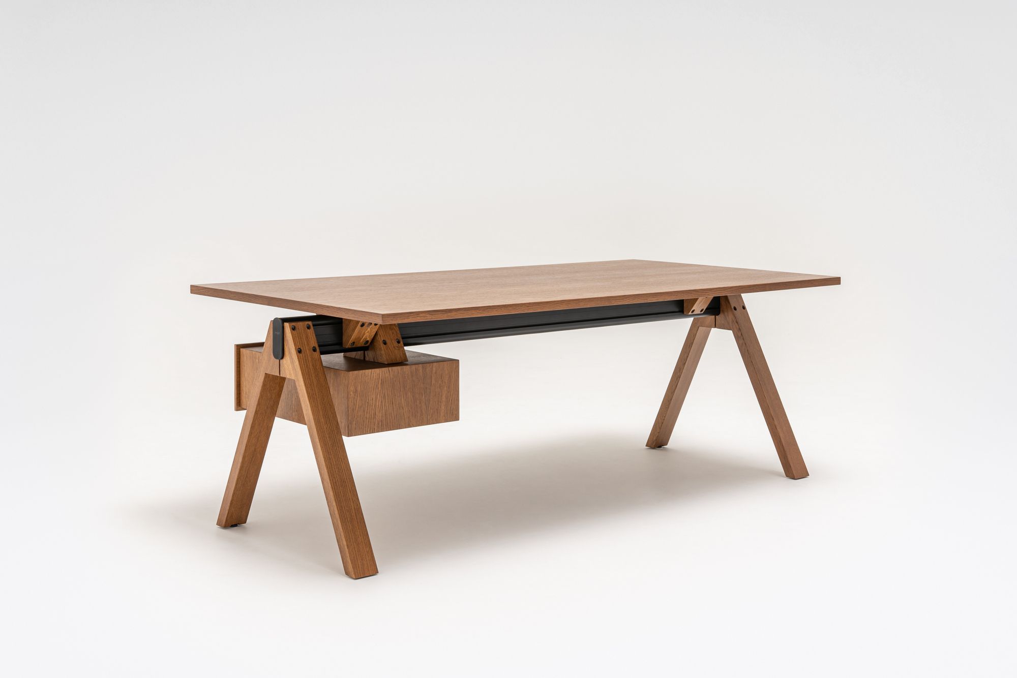 Деревянный секционный прямоугольный стол с ящиками MDD Viga ARCH-00112649 - Вид №2