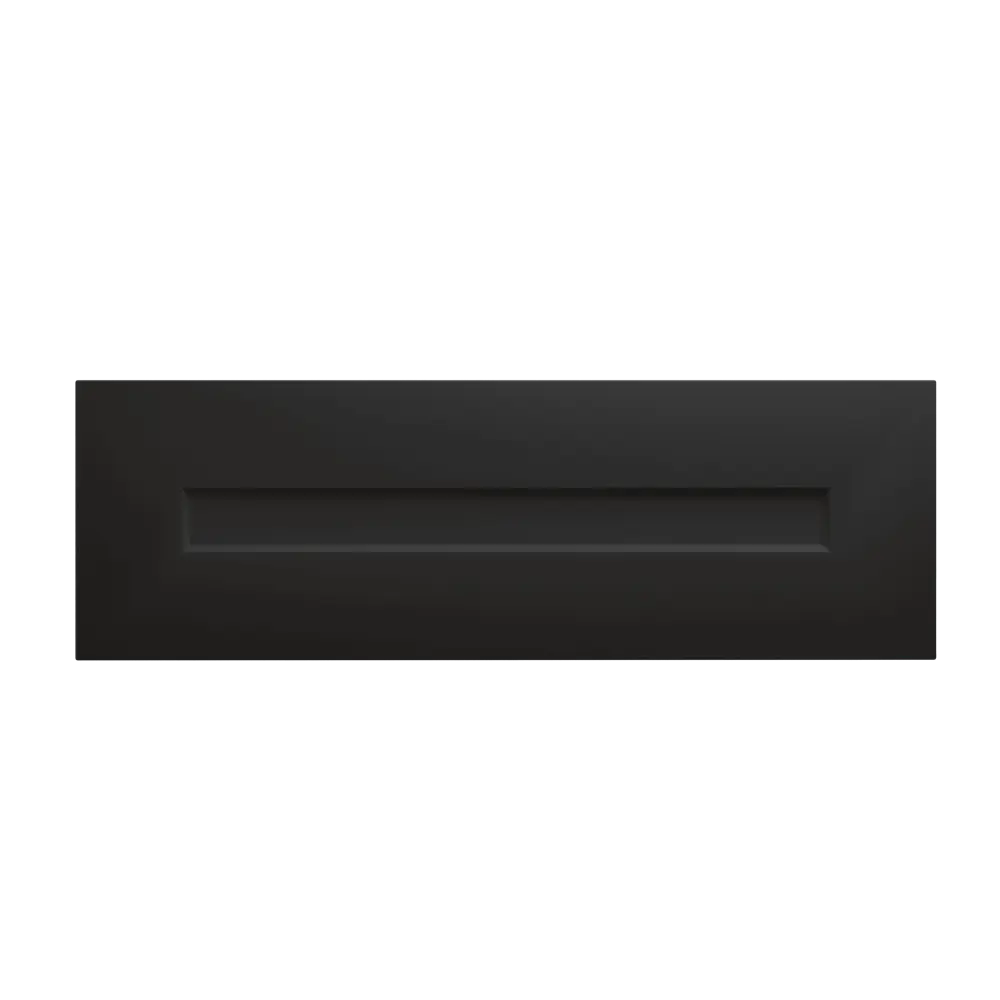 Фасад для кухонного ящика Ньюпорт 39.7x12.5 см Delinia ID МДФ цвет черный Ньюпорт Черный STLM-2020028 - Вид №1