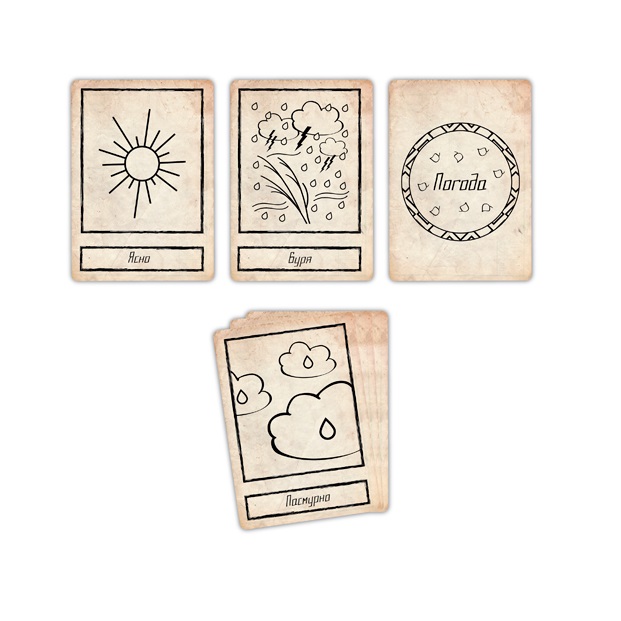 05PB016 Игра настольная Набор карт Погода 7 х 10 х 2 см Пандора Бокс Студио 