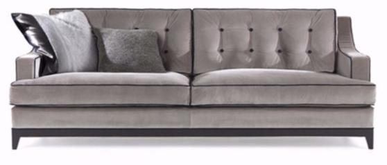 Gianfranco Ferré Home 3-х местный бархатный диван Clark Cl2.211.a - Вид №1