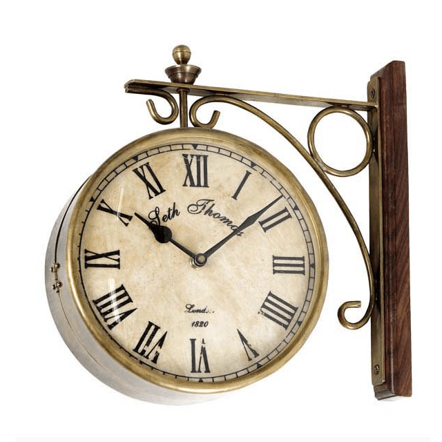 Станционные часы от Eichholtz Латунь EICHHOLTZ ДИЗАЙНЕРСКИЕ, EICHHOLTZ 060165 Латунь  - Вид №1