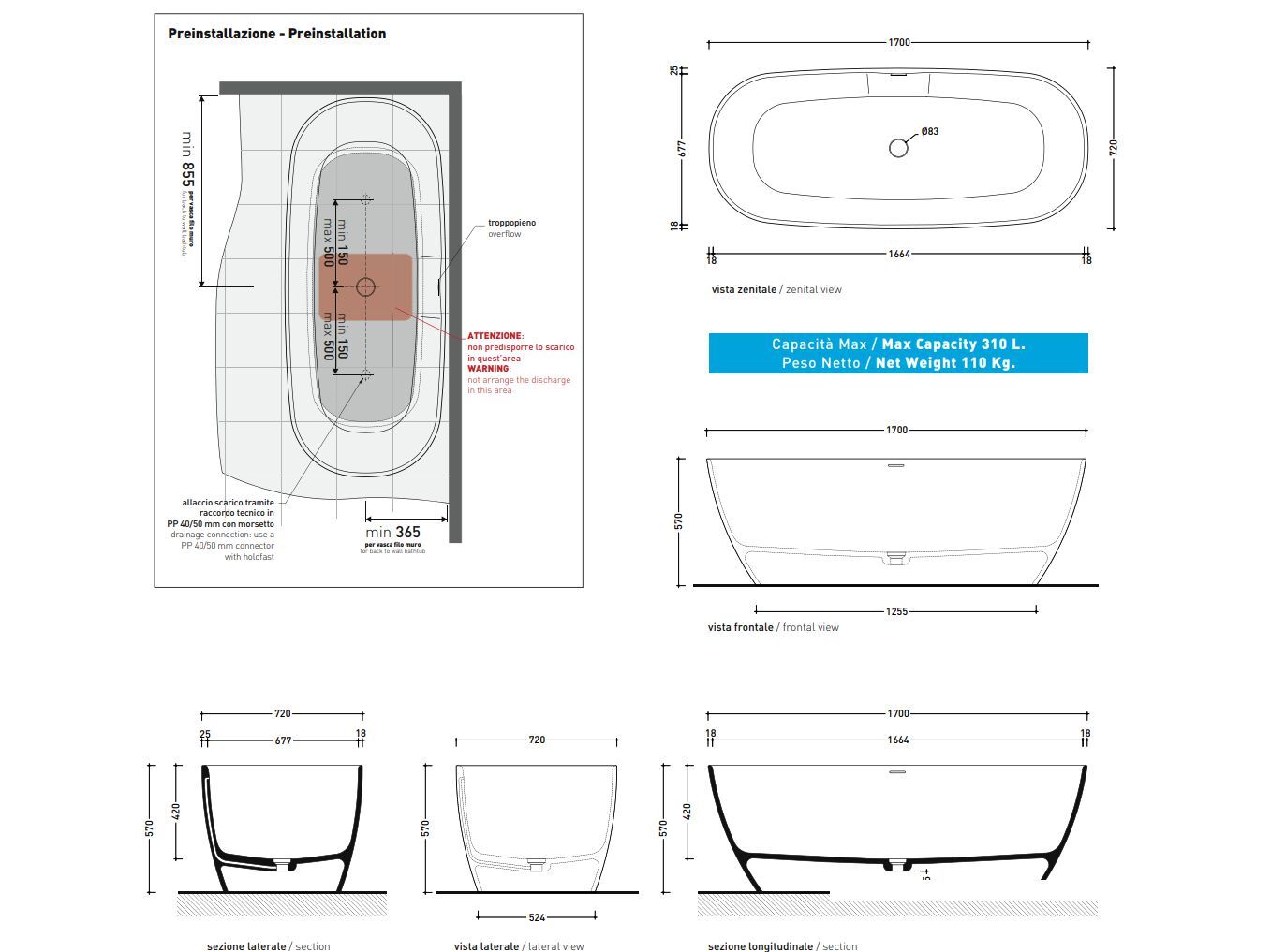Овальная ванна Ceramica Flaminia Play ARCH-00033708 - Вид №10