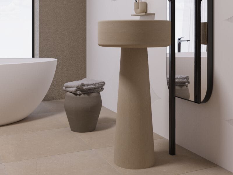 Отдельно стоящий умывальник из камня Лечче PIMAR L28 - FUNGO ARCH-00092036