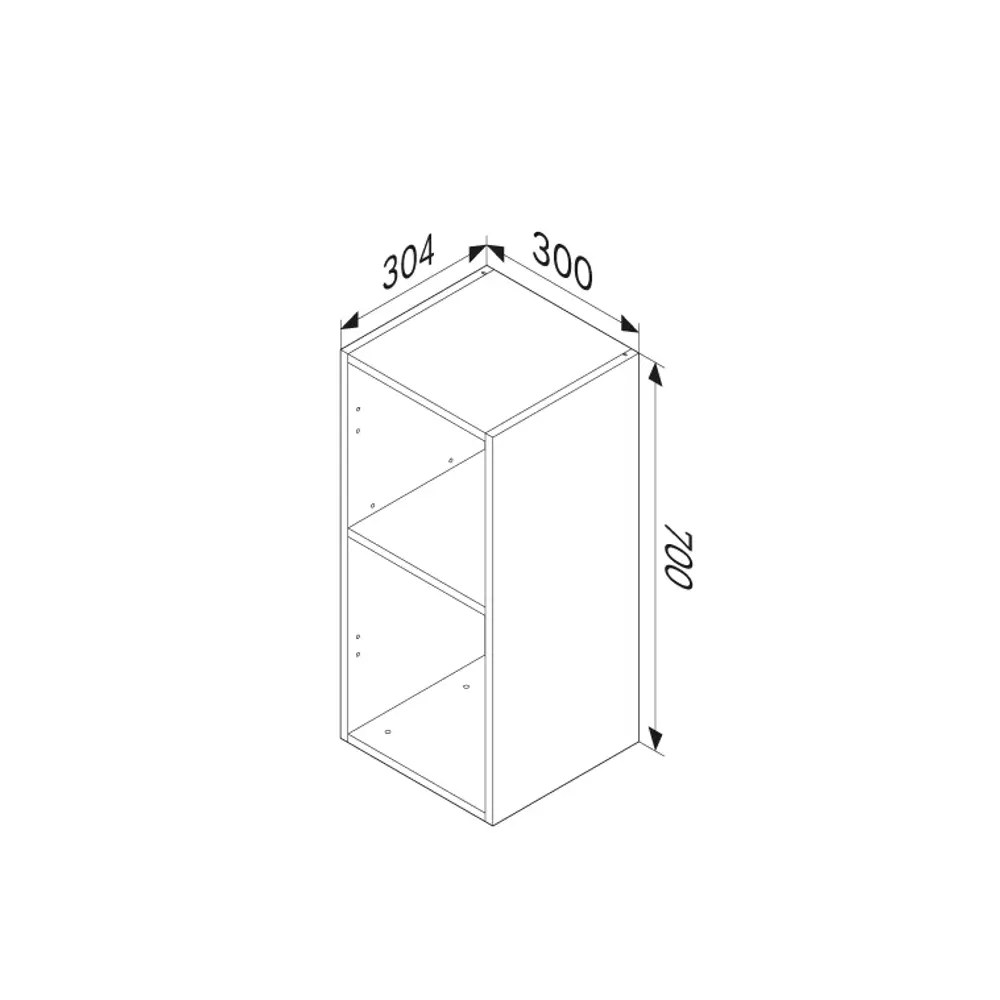 AM.PM Force - подвесной пенал для ванной 70x30x32 см белый матовый 89394626 STLM-1506432 - Вид №9