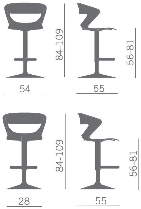 Kastel Офисный табурет с подставкой для ног Kicca sun-id-1462054 - Вид №3