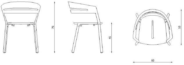 FAST Штабелируемый алюминиевый садовый стул с подлокотниками Ria 7600 - Вид №8