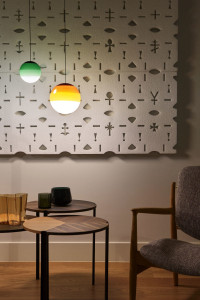 086107 Люстра 20 янтарная Marset Dipping Light