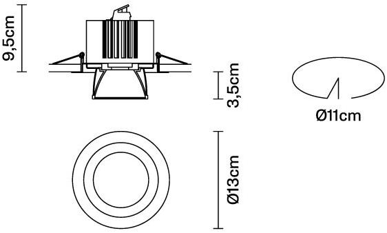 Fabbian Встраиваемый светодиодный точечный светильник Claque f43 sun-id-1396339 - Вид №3