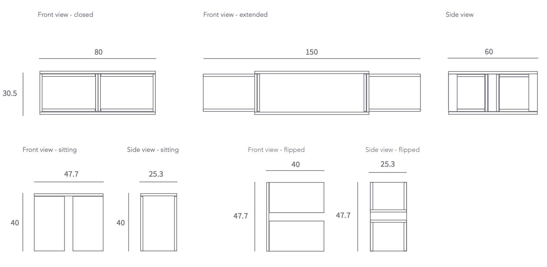 Журнальный столик Dizzconcept STRECH ME ARCH-00026468 - Вид №2