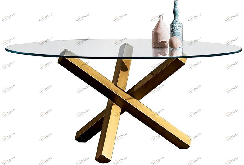 Sovet italia Круглый стеклянный стол Aikido sun-id-1356523
