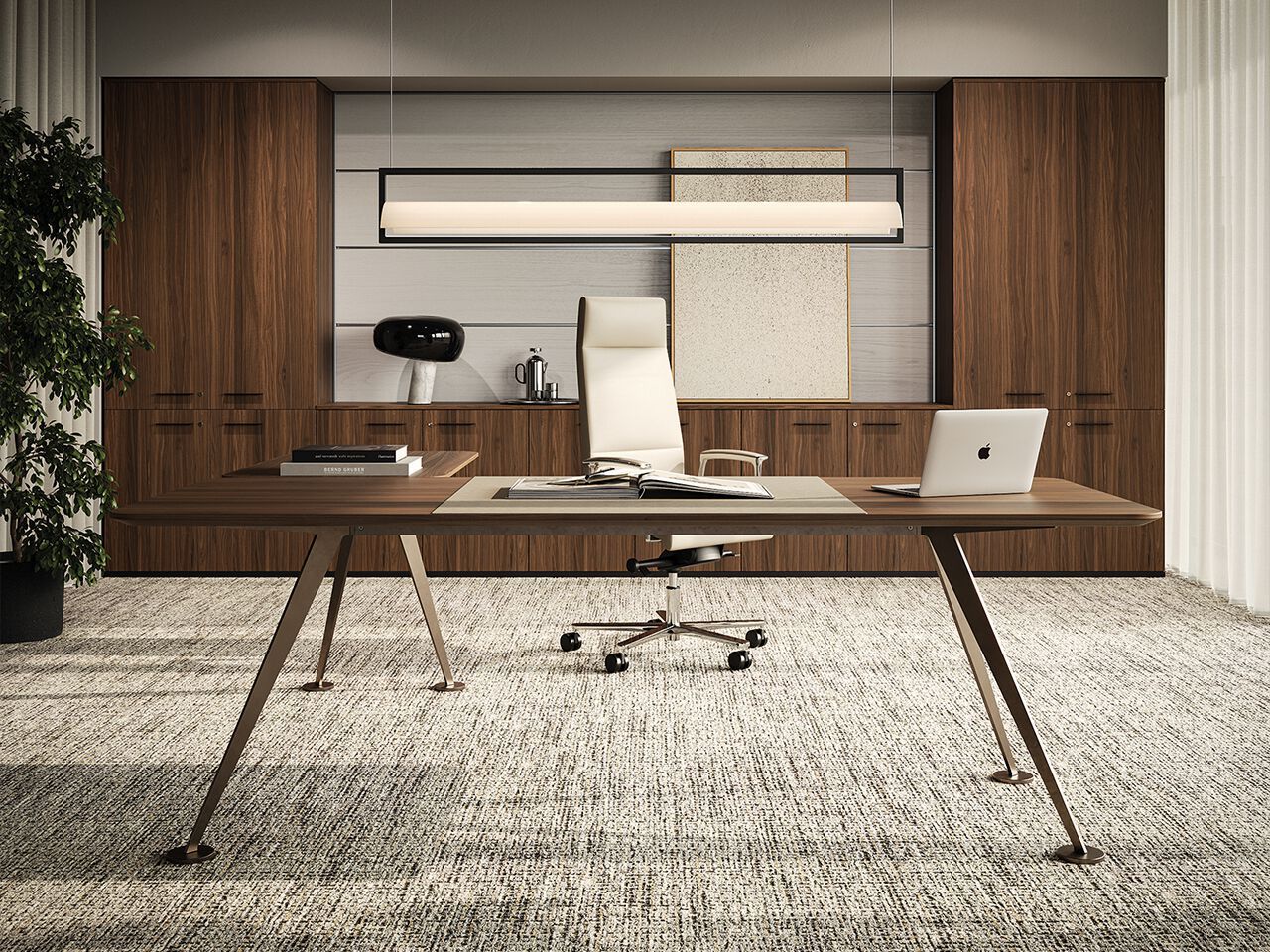 Деревянный угловой секционный стол FREZZA Spike ARCH-00108966 - Вид №1