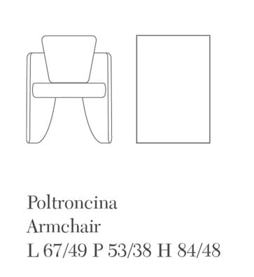 Кожаное кресло с подлокотниками Quinti Sedute ANNA ARCH-00018267 - Вид №7