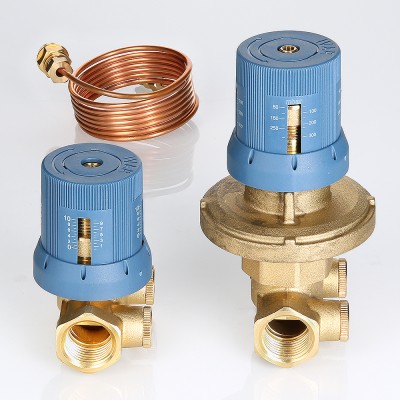 VT.040.G.30006 Автоматический регулятор перепада давлений в комплекте с запорно-регулировочным клапаном Valtec 1", 50–300 мбар  - Вид №6