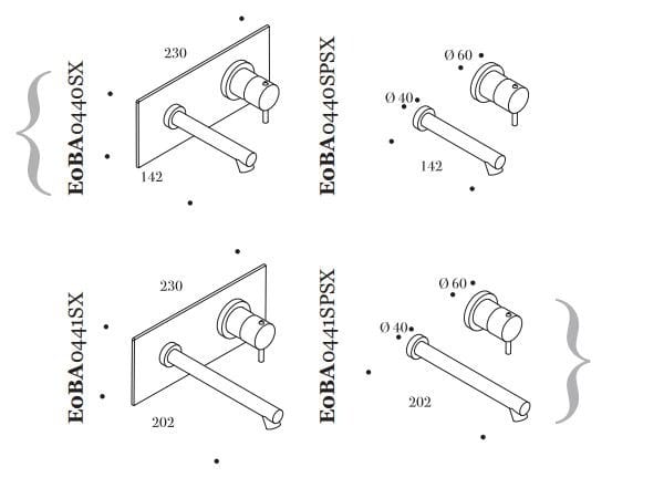 Настенный смеситель для раковины Ritmonio Diametro35 ARCH-00108738 - Вид №4