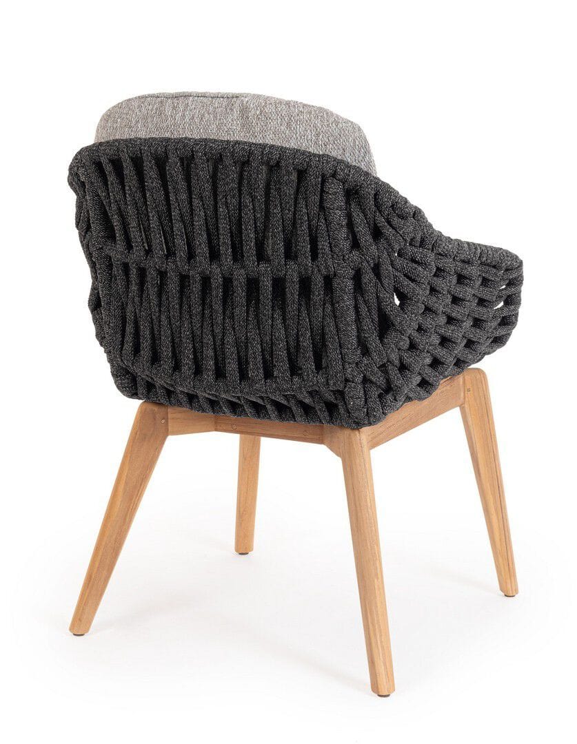 Веревочный садовый стул со встроенной подушкой BIZZOTTO Tamires ARCH-00070128 - Вид №5