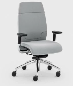 Viganò Кожаное кресло руководителя на колесиках со средней спинкой Madam office