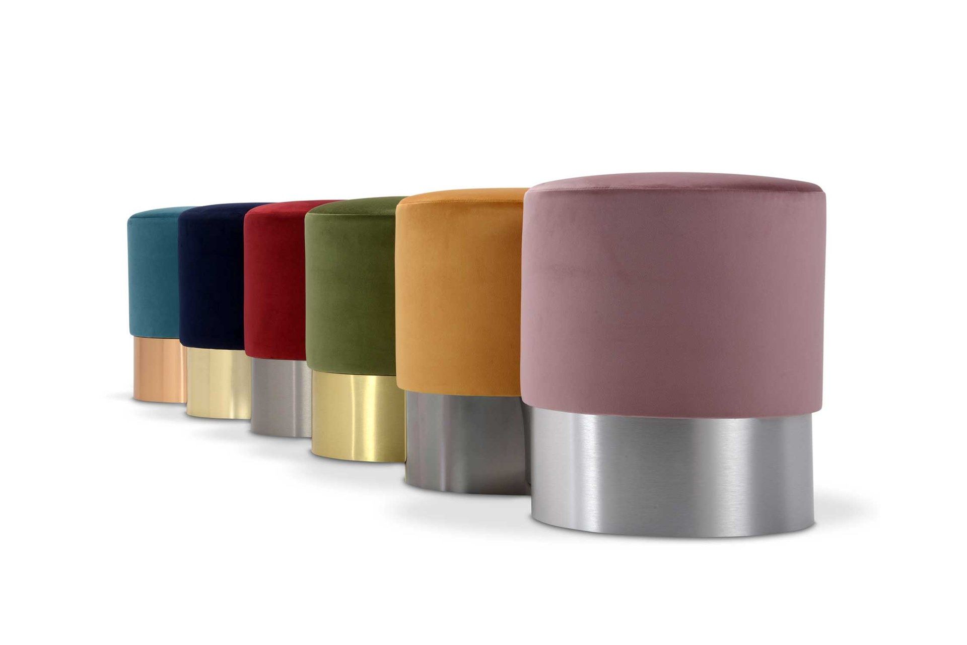 Круглый пуф из ткани Domingo Salotti CHIONE ARCH-00011143 - Вид №3