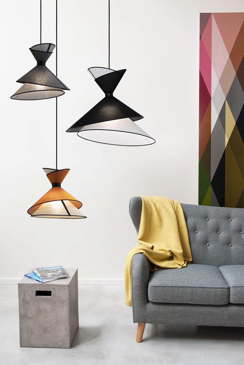 designheure Светодиодный подвесной светильник из ткани Kimono 67xlkgmgc - Вид №5