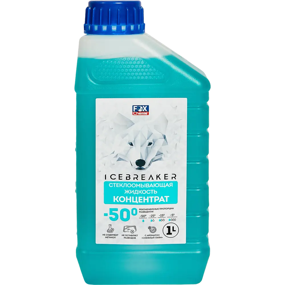Жидкость стеклоомывающая -50° Fox Chemie 1 л STLM-2103060
