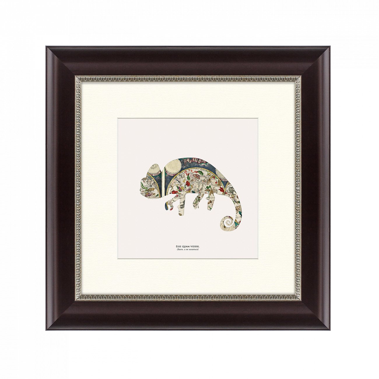 Литография на тонированной бумаге 35х35 см Esse quam videri КАРТИНЫ В КВАРТИРУ  093832 Бежевый;белый;коричневый;разноцветный  - Вид №1