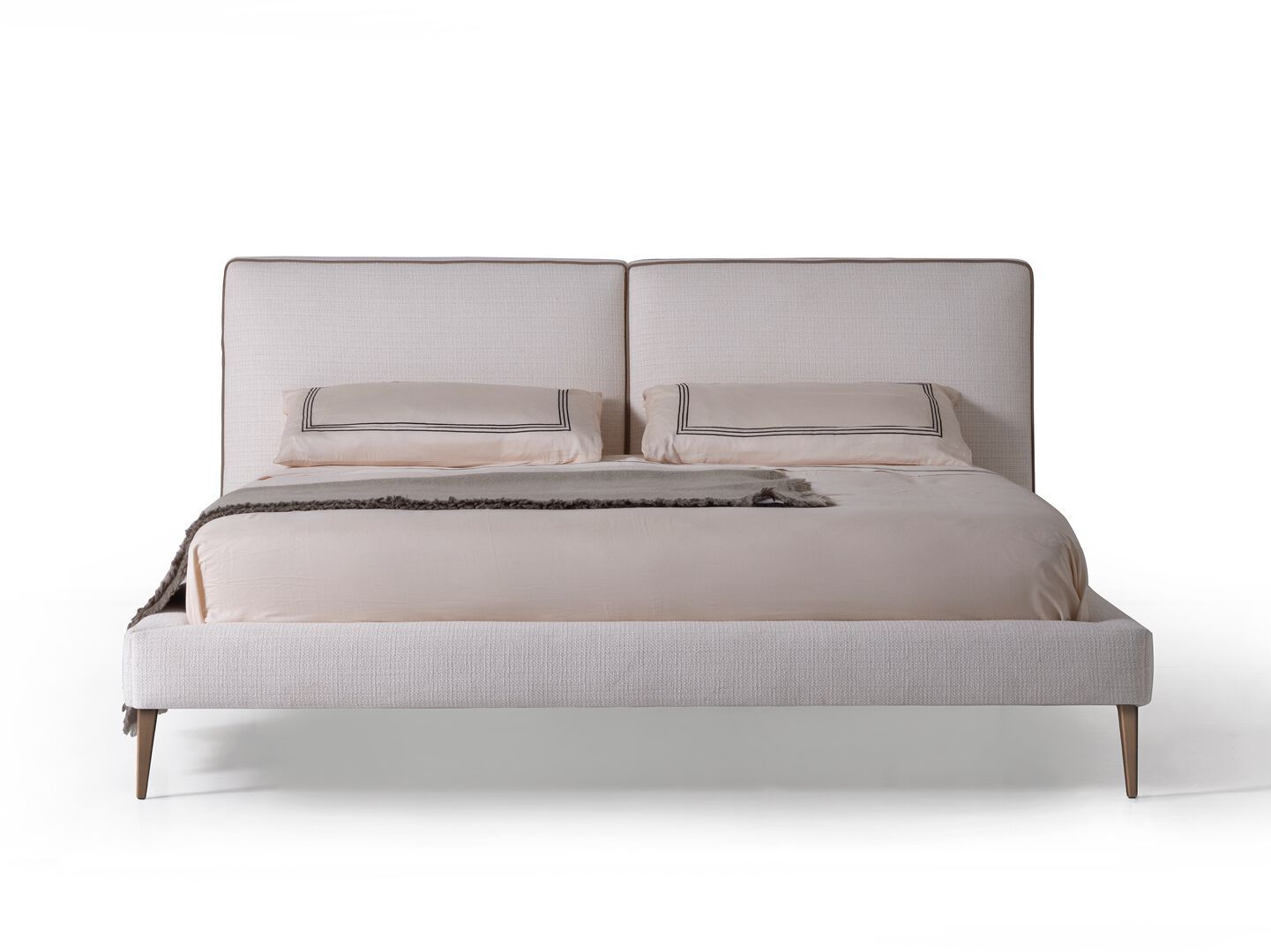 Двуспальная кровать из ткани с мягким изголовьем OPERA CONTEMPORARY AVRIL ARCH-00099179