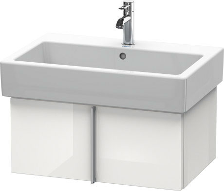 VE610502222 Vero Тумбочка подвесная Белый глянцевый декор Duravit - Вид №2