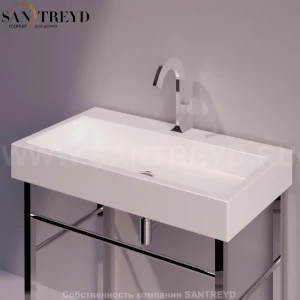 U90BIANCO Подвесная раковина настенная прямоугольная Simas Frozen белая