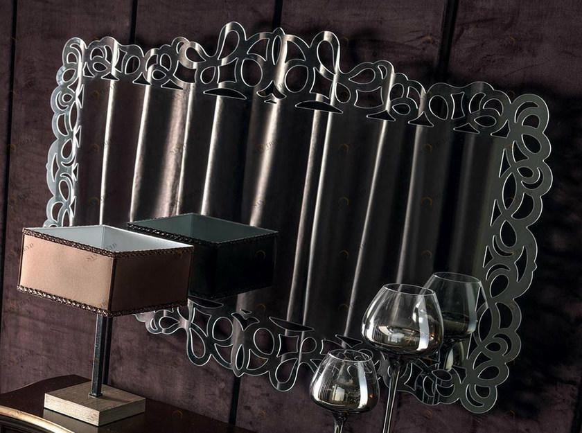 CorteZari Настенное стеклянное зеркало Zoe gold 363