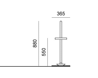 Окрашенная металлическая напольная подставка для зонта Diemmebi Cornetto ARCH-00023964 - Вид №2