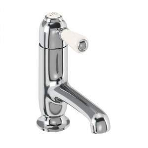 Burlington Смеситель для раковины прямой Челси без отходов с акцентом Медичи CH19 MED