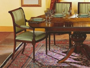 SCAPPINI & C Стул с деревянными подлокотниками, обитыми тканью 35th anniversary Se 282/a