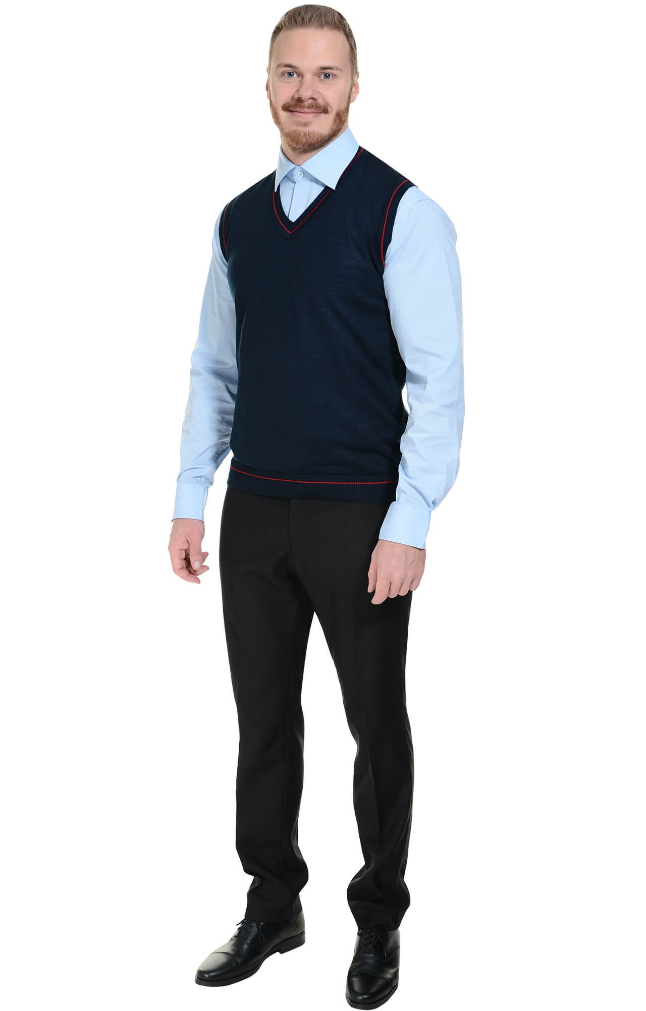 5042983 Жилет трикотажный мужской в ассортименте  Одежда для официантов  размер 44-46 Спецодежда  - Вид №3