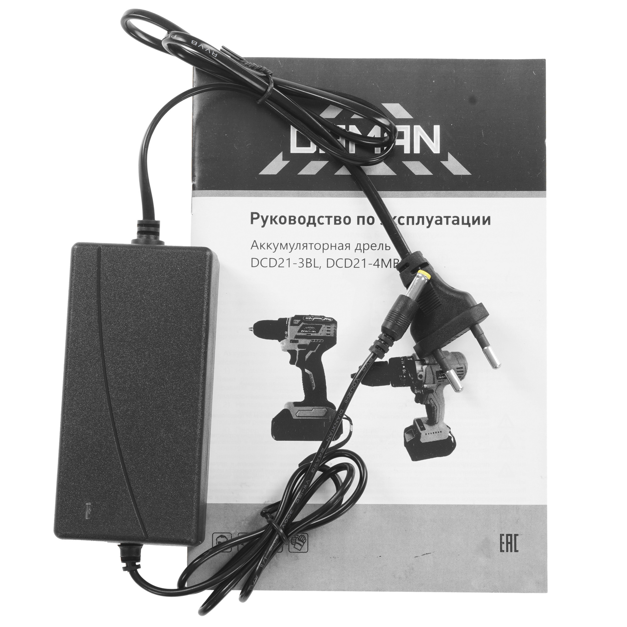 Дрель-шуруповерт DAMAN DCD21-3BL 9230670 BRAIT STDN-0085753 - Вид №6