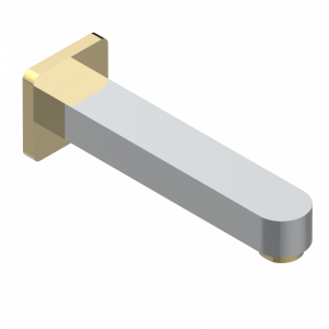 A6G-43GB Настенный кран для раковины среднего размера без Т-образного фиксатора Thg-paris Profil инкрустация Lalique Хром/золото